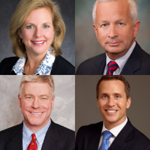 Candidates for Governor of Missouri are (clockwise from top left): Catherine Hanaway, John Brunner, Eric Greitens, Peter Kinder Photos provided by Facebook 