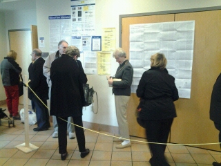 <em>Photo by Andrew Ebers</em>
Clayton voting. 