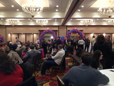 Photo by Killian Walsh
The Republican Senate race watch party at the Chesterfield Double Tree Hotel.