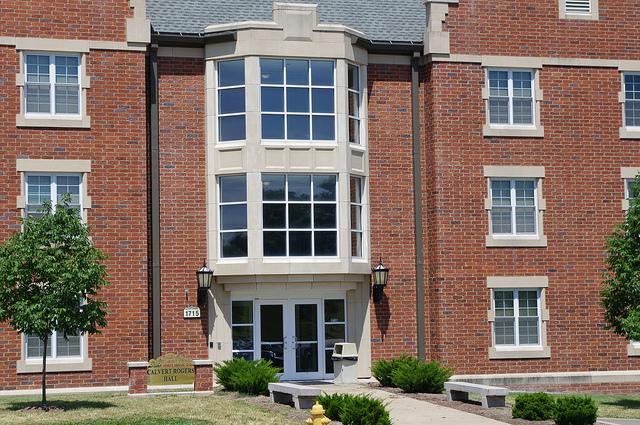 Calvert Rogers, along with Rauch, are the first two dorms on campus to allow visitors 24/7.
<br> Photo courtesy of the Mary E. Ambler Archives.