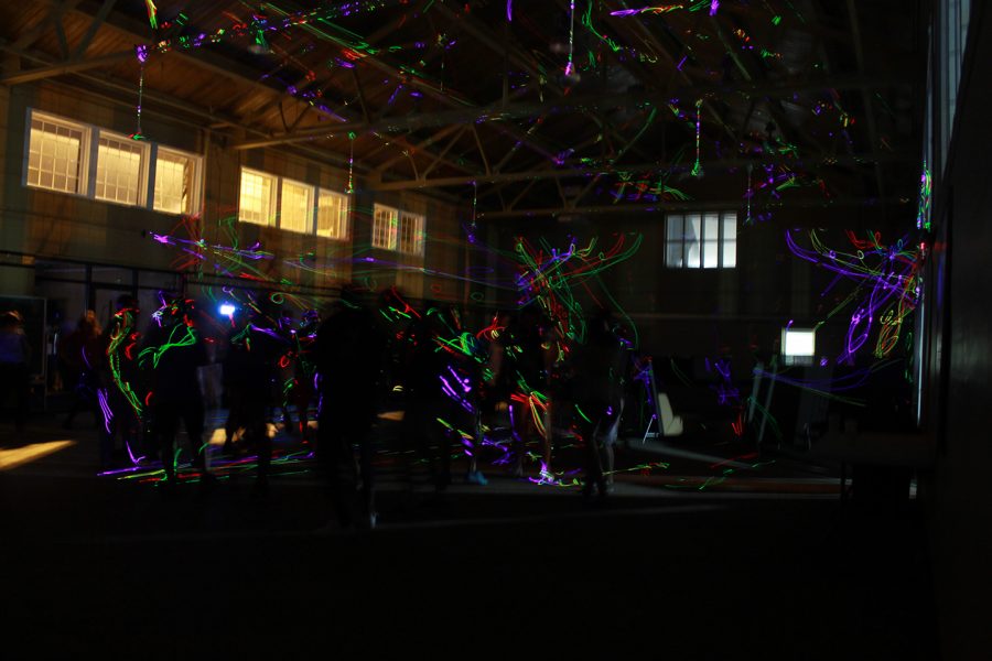 Photo by  Mai Urai
Delta Tau Deltas electronic dance concert featured a synchronized light show.