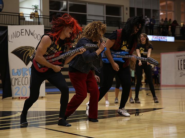 Resident directors and assistants formed a Hair Metal band while lip syncing to hits by Guns & Roses