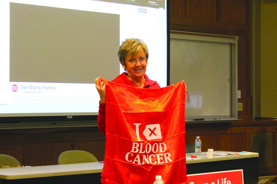 Photo by Mai Urai
Donor recruiter Joyce Jones educates on blood cancer.