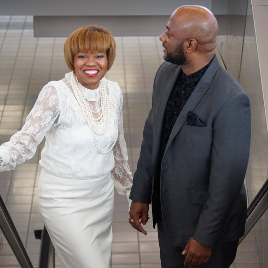Photo courtesy of Dionne Stewart
Nicci Roach and LU Professor Patrick Walker recently wed as the airport.