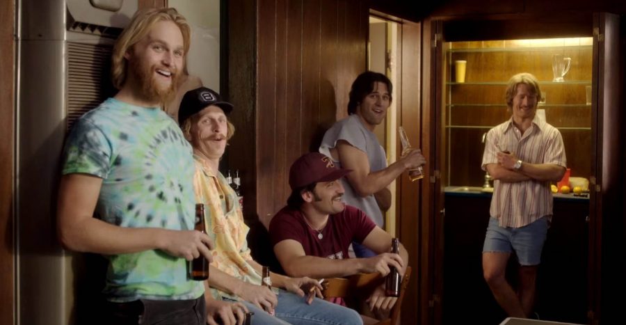 Photo courtesy of Sire mag from Flickr
From left, Willoughby (Wyatt Russell), Nesbit (Austin Amelio), Coma (Forrest Vickery), Roper (Ryan Guzman) and Finnegan (Glen Powell) in Everybody Wants Some!!