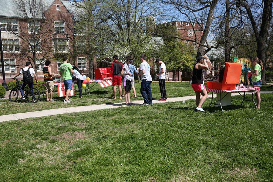 Photo by Carly Fristoe
Lindenwood students enjoyed games and fair weather at CABs safari-themed Spring Carnival