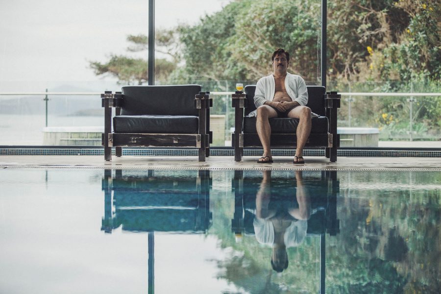 Photo courtesy of A24
David (Farrell) ponders how he will avoid being turned into an animal while sitting alone by the hotel pool in The Lobster.