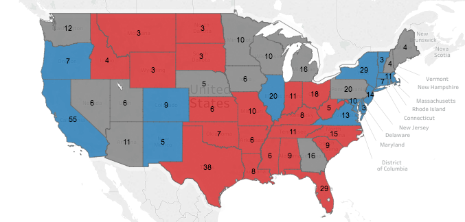 Vote 2016: presidential election results map