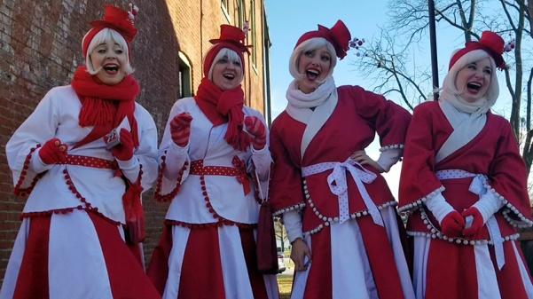 The Candy Cane Carolers sing Winter Wonderland at Christmas Traditions on Main Street in St. Charles on Dec. 10. 
 Photo by Michelle Sproat 