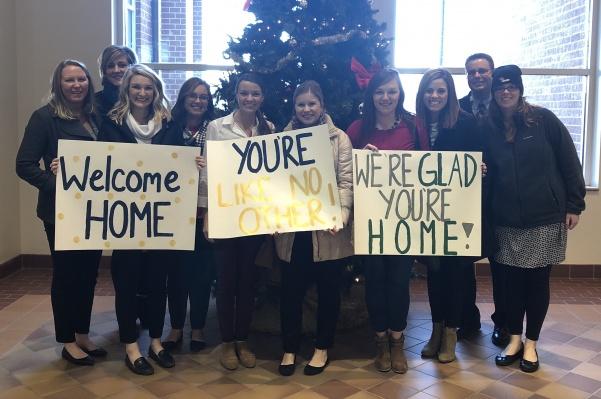 Lindenwood helps welcome home National Guard units, including one special soldier