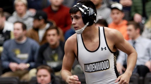 Carlos Jacquez placed first in his weight division at the Midwest Classic on Dec. 17 in Indianapolis, Indiana. 
 Photo from LindenwoodLions.com. 