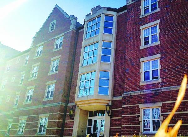 A photo of Mathews Hall, a currently all-male dorm on Lindenwoods St. Charles campus. File photo from Lindenlink. 