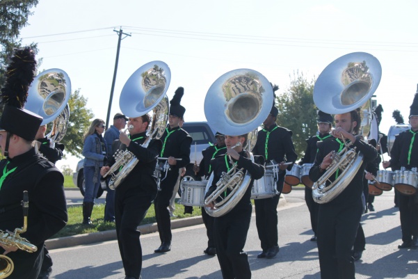 The Lindenwood Golden Lion Marching Band will be moving to athletics. Students will have more scholarship opportunities available to them, according to Associate Professor of Music Ryan Curtis<br> File photo by Annette Schaefer
