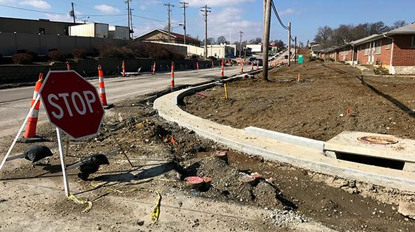 Construction+on+Droste+Road+in+St.+Charles+continues.+Traffic+on+this+street+has+been+reduced+to+two+lanes.+%0A+Photo+by+Kearstin+Cantrell.+