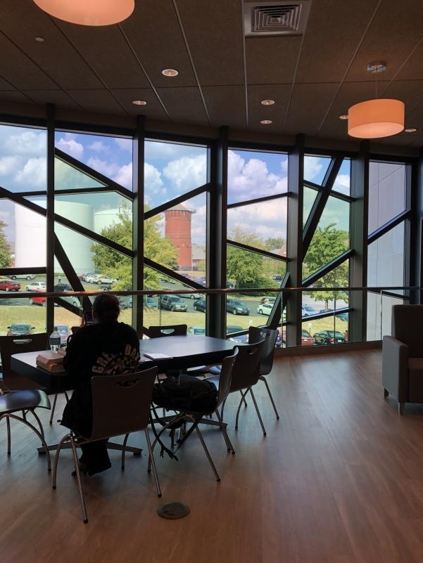 One of the study spots in the Library and Academic Resources Center above Starbucks. File photo by Madeline Raineri. 