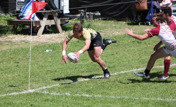 Lindenwood+rugby+player+Sam+Chapman+dives+to+score+a+try+during+the+mens+rugby+teams+83-12+victory+over+Texas+A%26M+in+Austin%2C+Texas+on+April+14.++Photo+by+Sabine+Neveu.