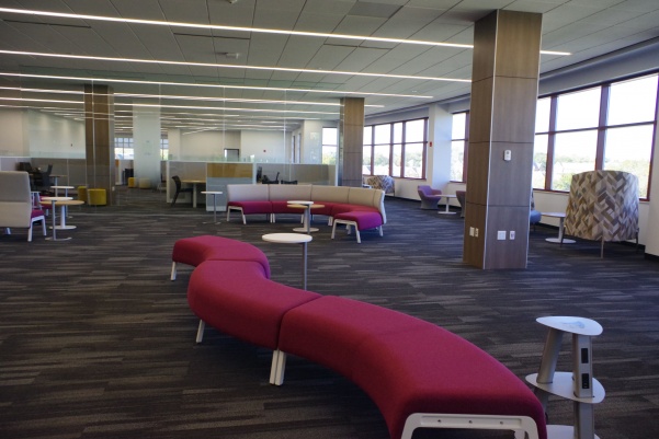 The new area in Spellmann will offer both academic and financial services to students. 