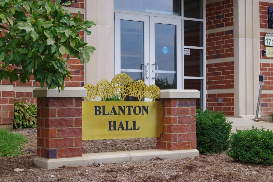 Blanton Hall is a womens dorm on campus. 