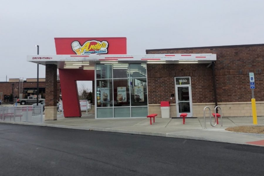 The+new+Andys+Frozen+Custard+across+from+Lindenwood+on+First+Capitol+Drive.