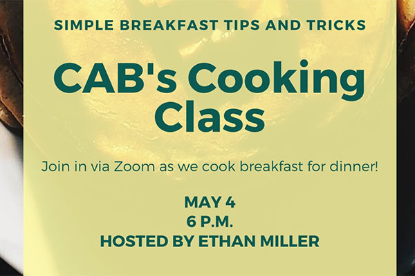 Virtual cooking class to take place of Late Night Breakfast