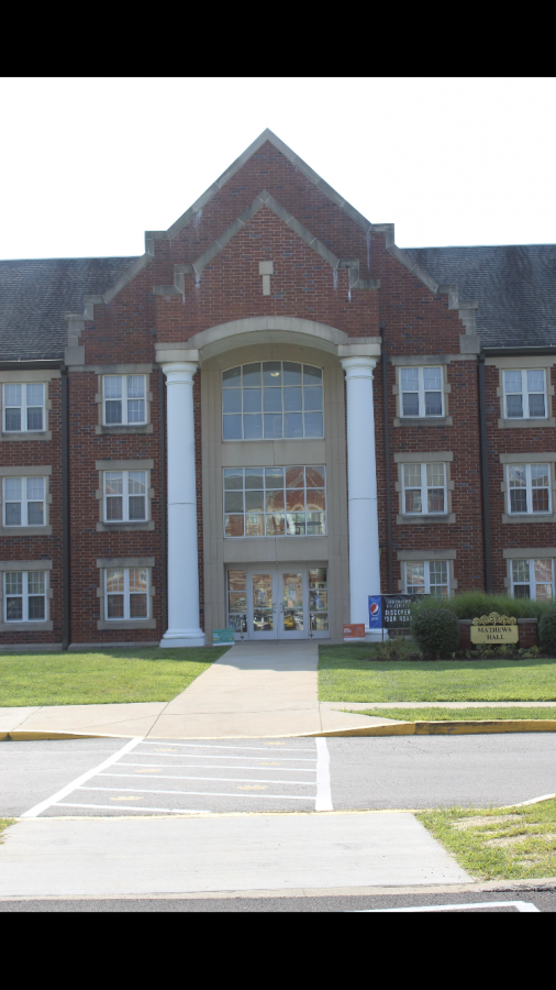 Matthews Hall pictured above on Aug. 25, 2020.