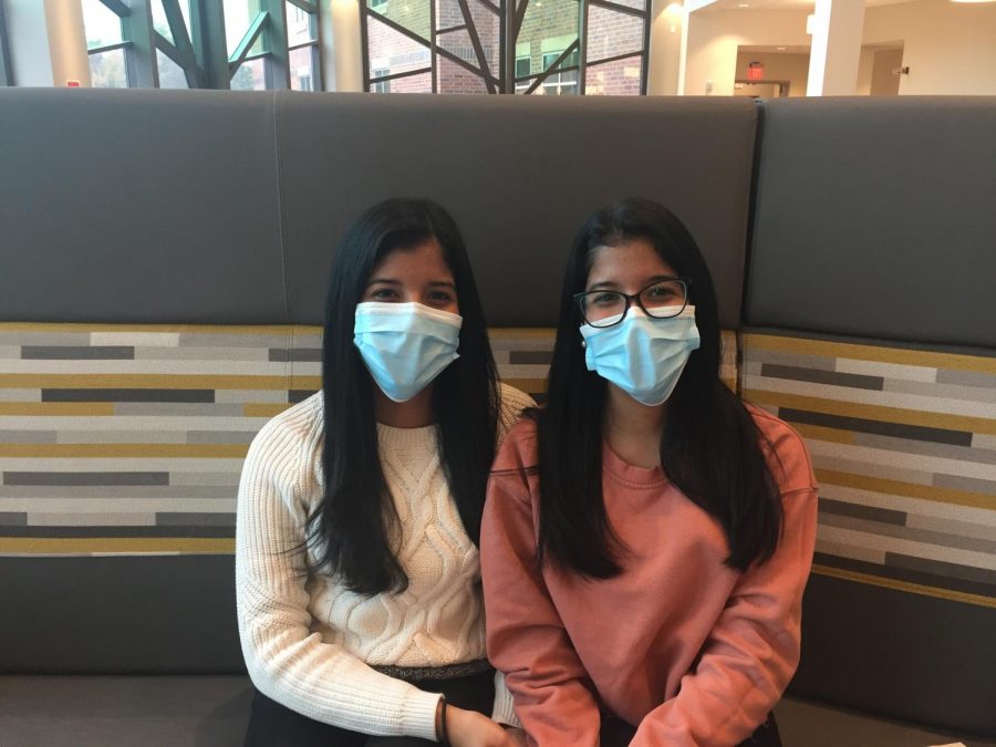 The Sota sisters have not seen their family in over a year due to the pandemic. Pictured is Paola (left) and Yari Soto (right.)