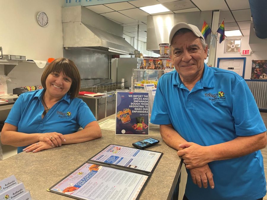 Stella and Hector Aberastury in their kitchen in their restaurant, Tango Argentinian Food, which is located in Saint Charles. 