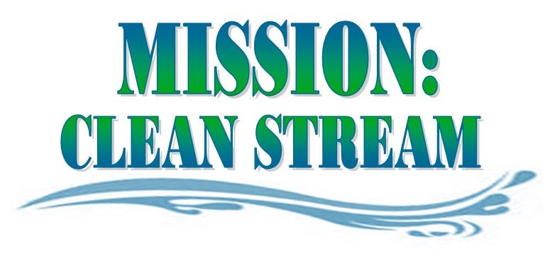 Mission: Clean Streams logo as seen on the St. Charles City website.