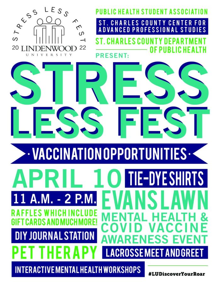 Flyer of the stress-lest fest this Sunday