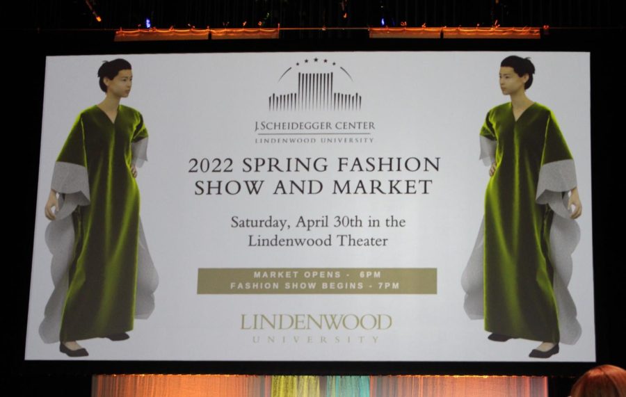 Lindenwoods 2022 Spring Fashion Show and Market opening  graphic. 