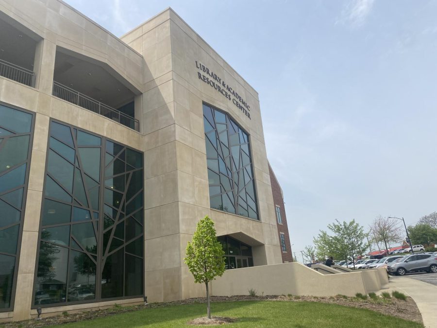 The Library and Academic Resources Center, or LARC, on the campus of Lindenwood University in St. Charles, Missouri, on May 2, 2022.