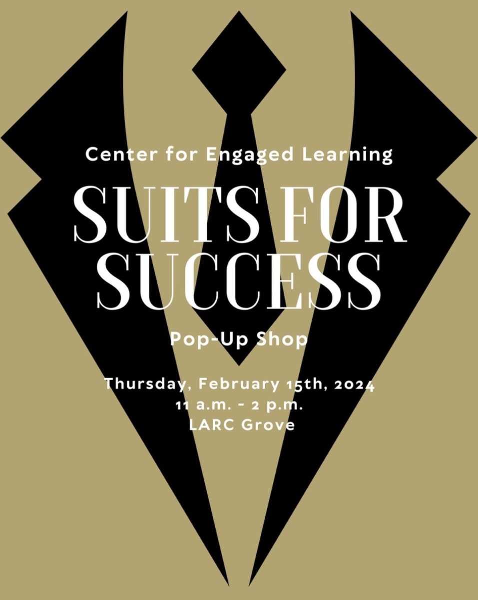 Center for Engaged Learning “Suits for Success Flyer.
