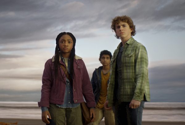 Official Image from Disney. From left to right: Leah Jeffries, Walker Scobell, and Aryan Simhadri.
