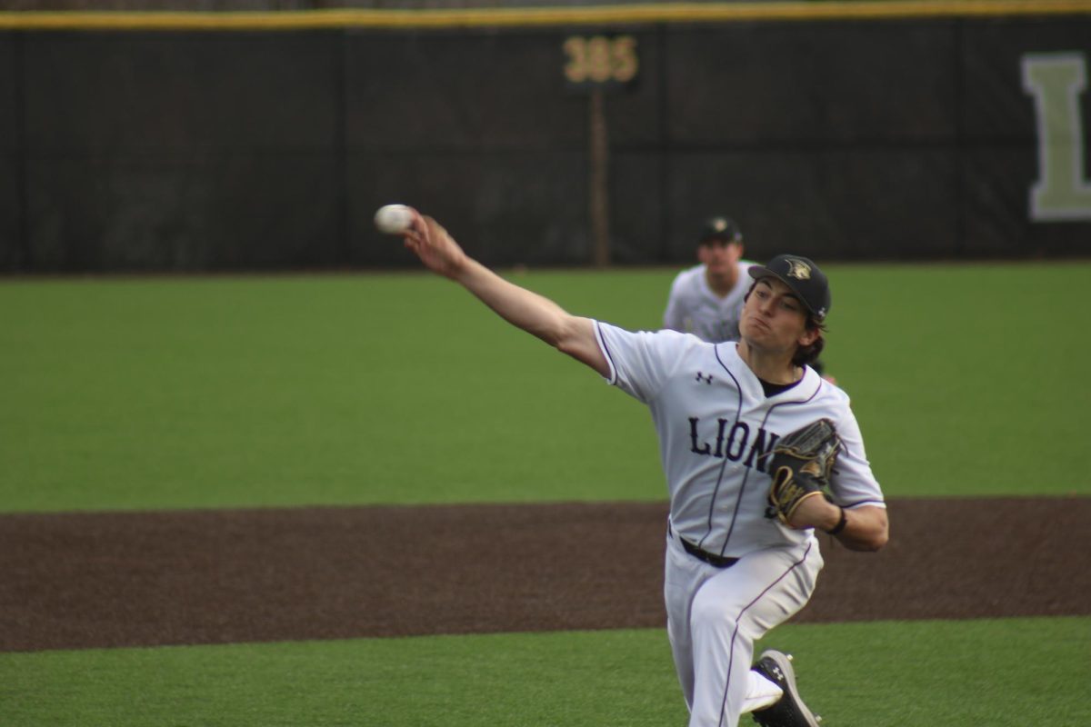 Zach Buschschulte delivers a pitch against Omaha. 