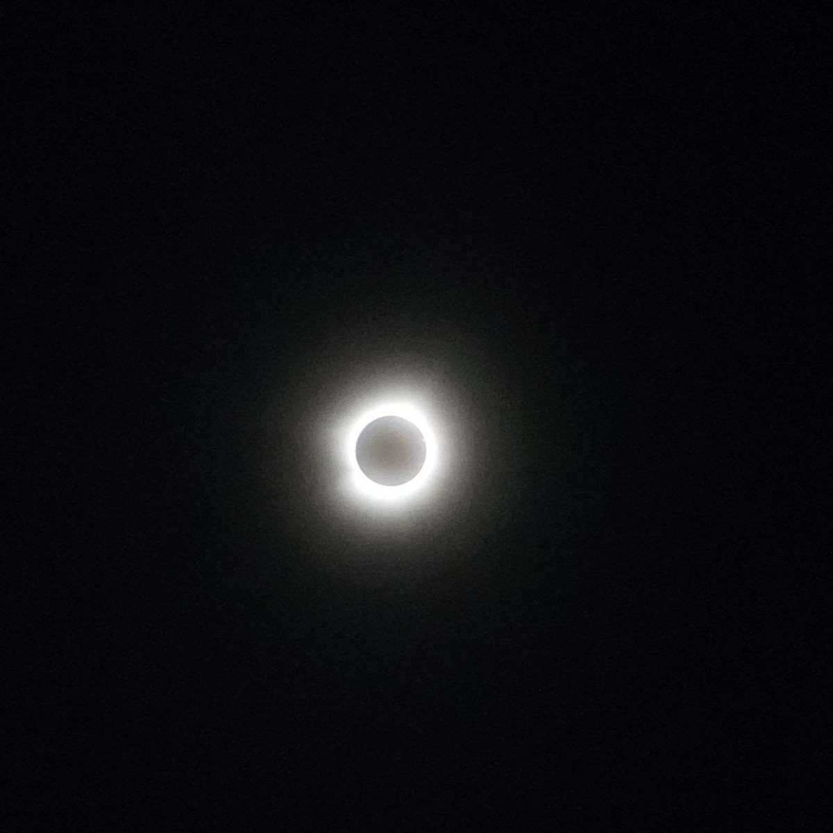 The Solar Eclipse at 1:50 p.m. in Clarkson, AR.