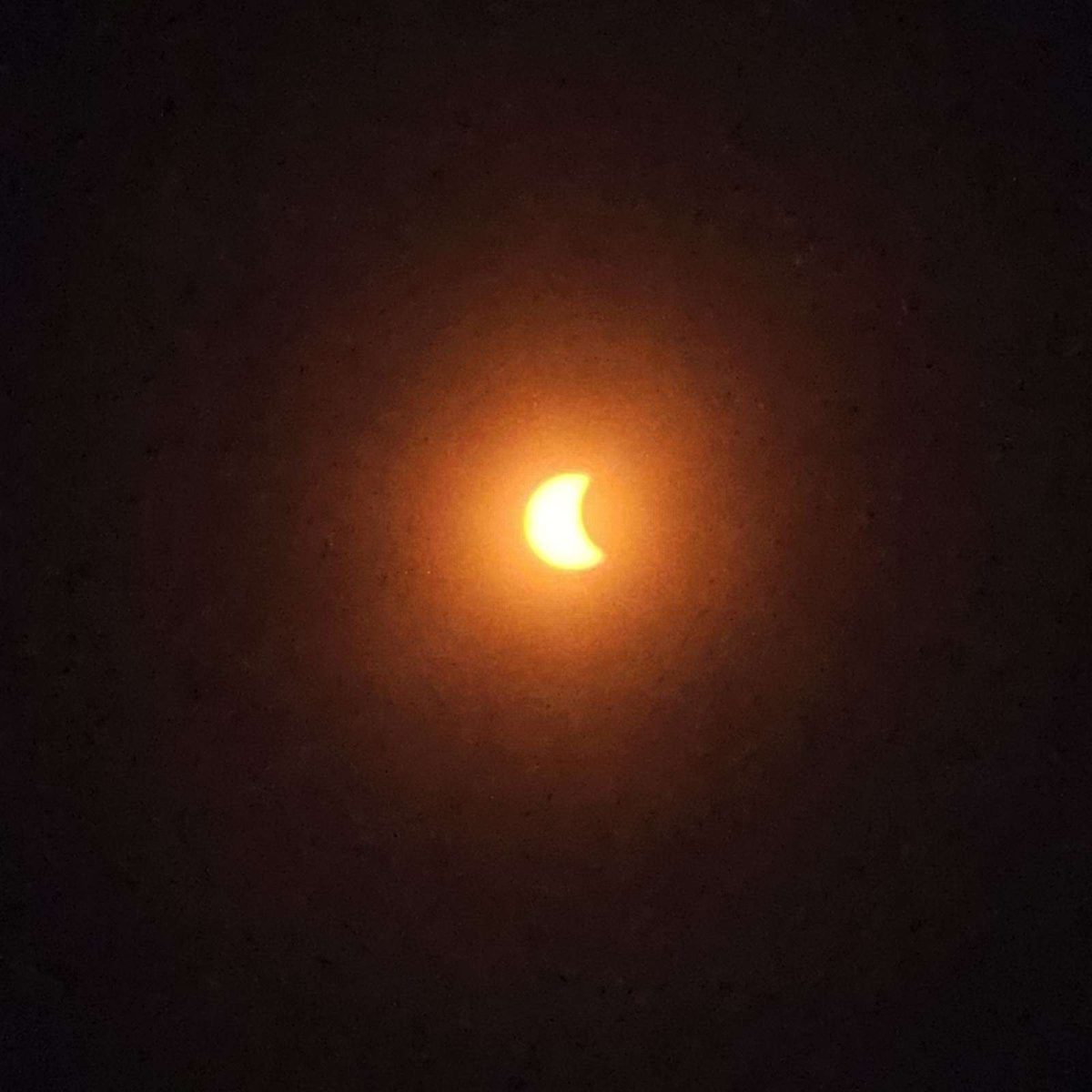 The Solar Eclipse at 1:08 p.m. in Clarkson, AR