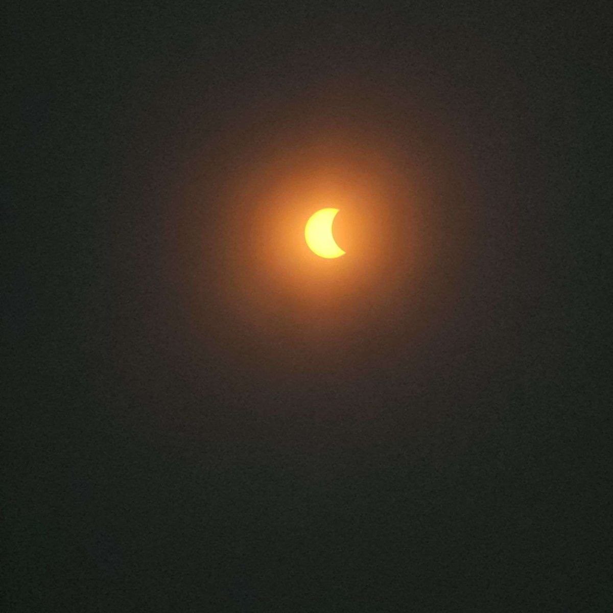 The Solar Eclipse at 1:08 p.m. in Clarkson, AR