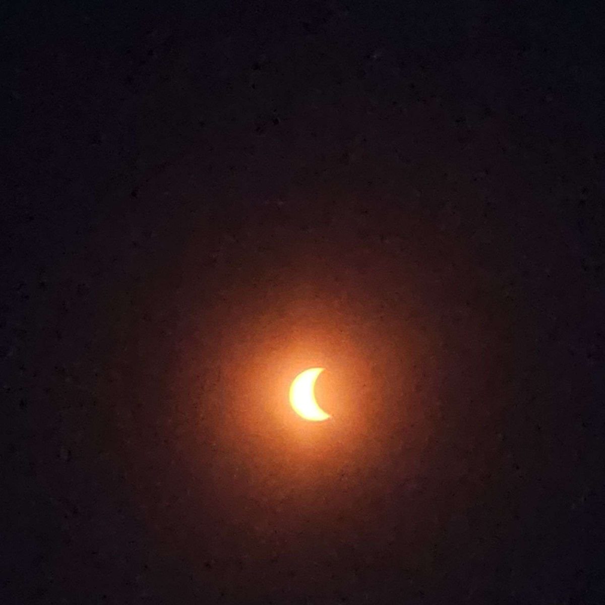 The Solar Eclipse at 1:20 p.m. in Clarkson, AR.