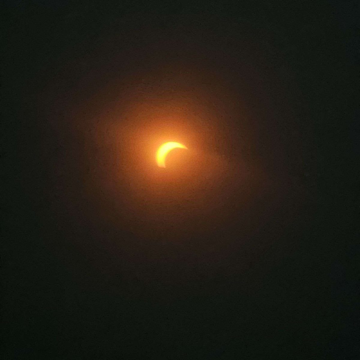 The Solar Eclipse at 1:31 p.m. in Clarkson, AR