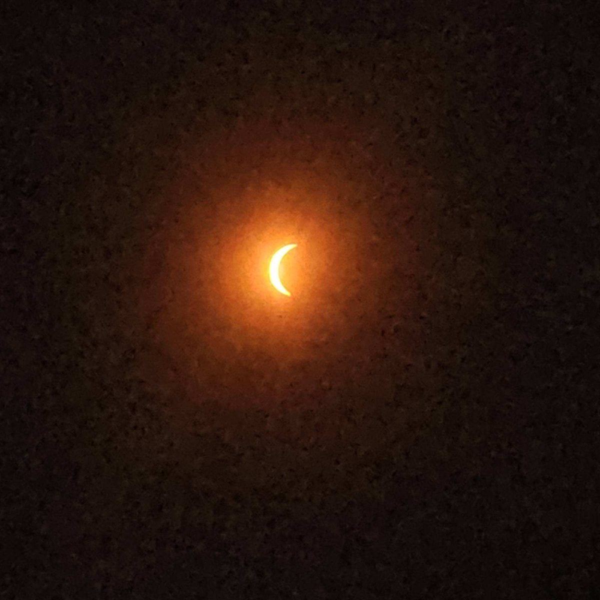 The Solar Eclipse at 1:41 p.m. in Clarkson, AR.