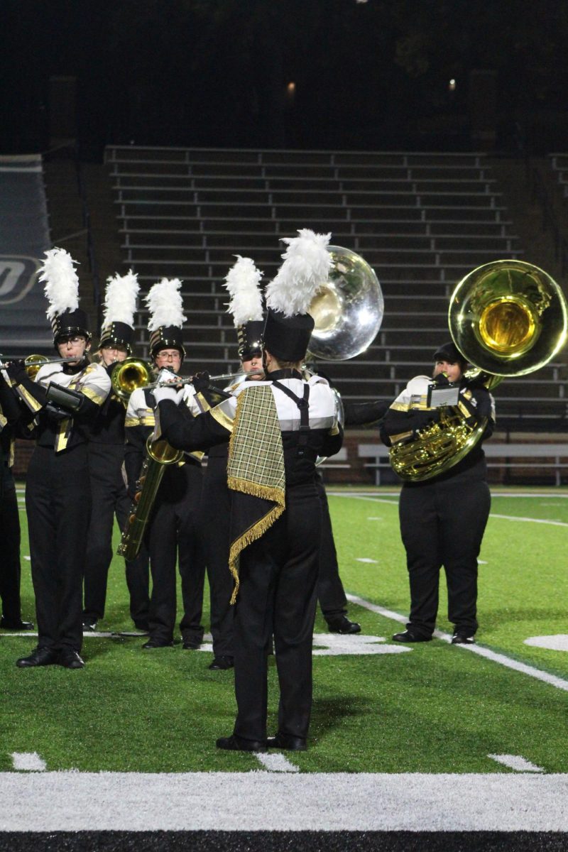 Lindenwood University band performing at the St. Charles Band Review