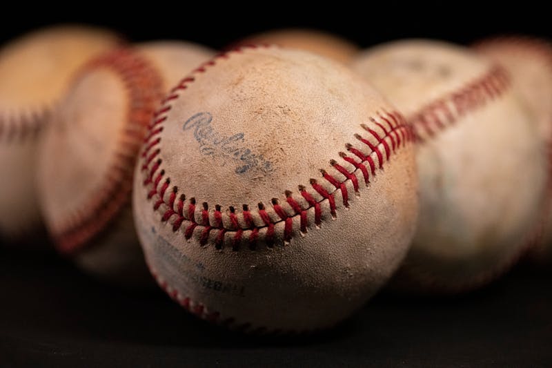 A photo of a baseball.