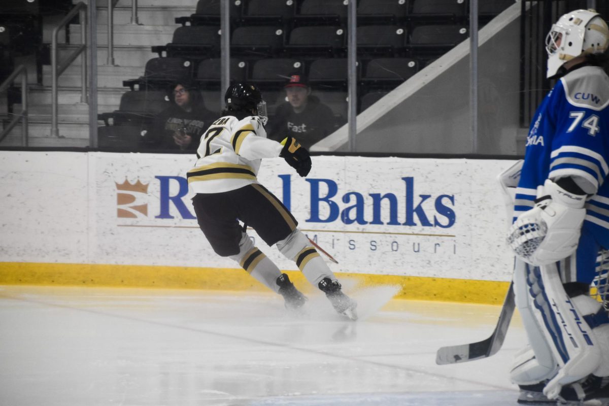 Gage Vierzba skates during a game against Concordia. 