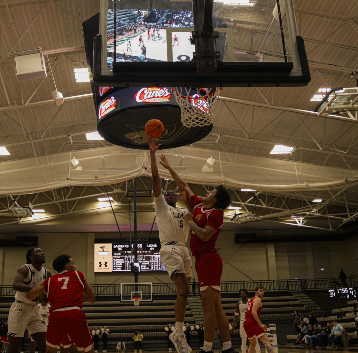 Jaylon McDaniel goes up for a layup against IU Indy. 