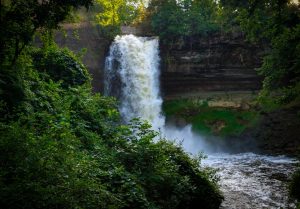 Minnehaha Falls in Minneapolis, Minnesota. 