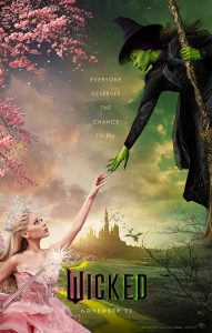 Movie poster for major motion picture "Wicked"