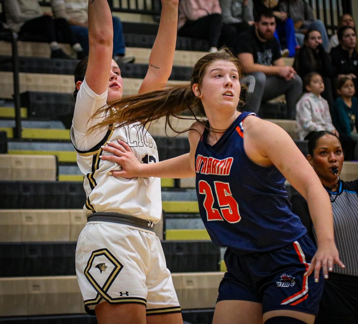 Brooke Coffey attempts a three during a game against UT Martin. 