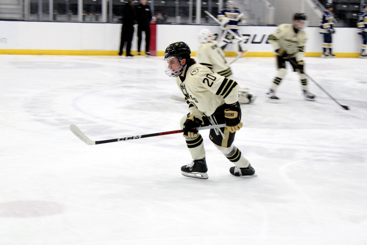 Brock Hart during warmup..